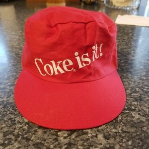 Vintage Coca Cola Coke Is It Painter Hat 1980's Ne